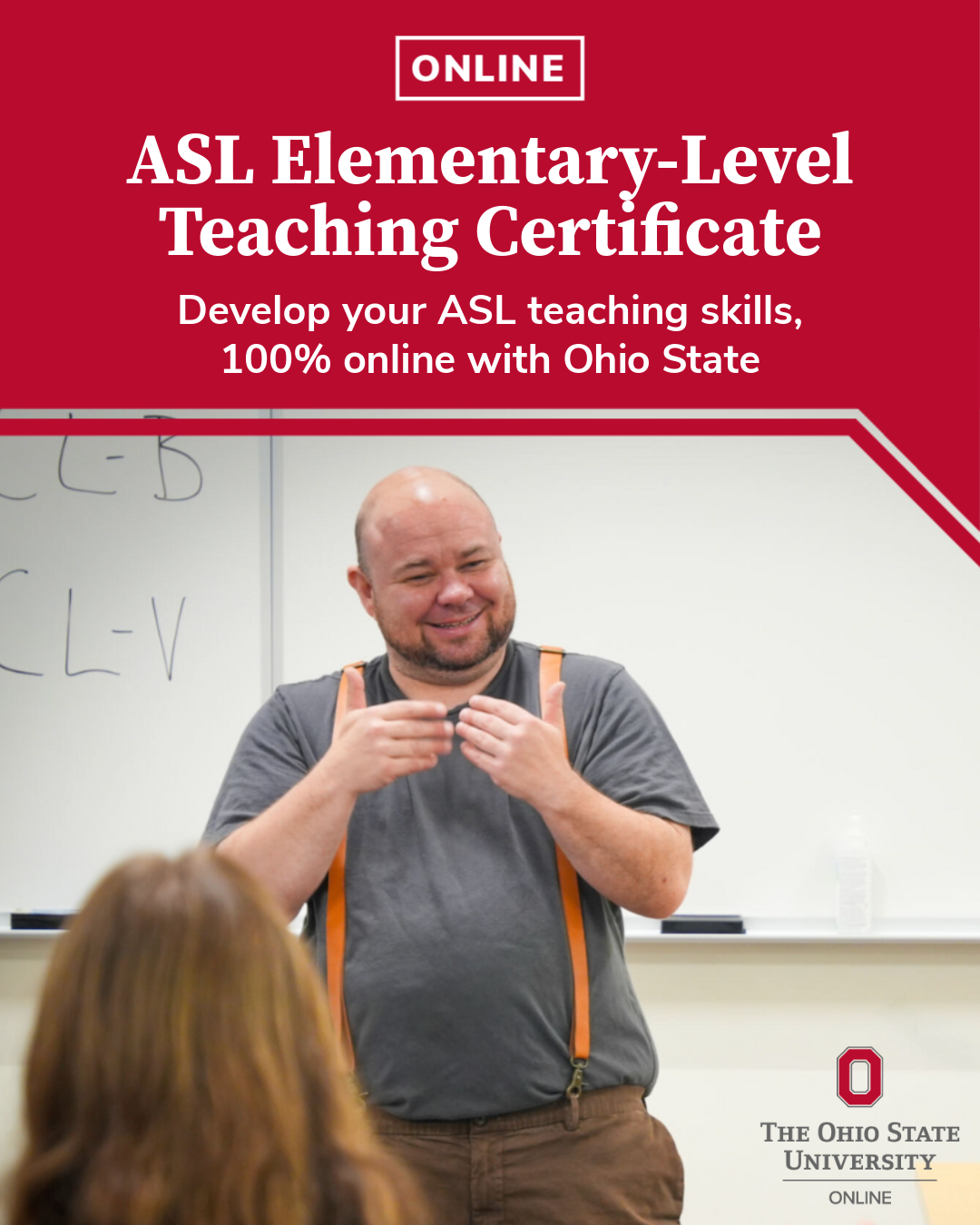 ASL Elementary Teaching Cert Flyer