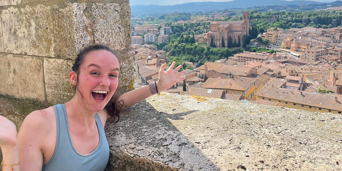 Sydney Sullivan in Italy