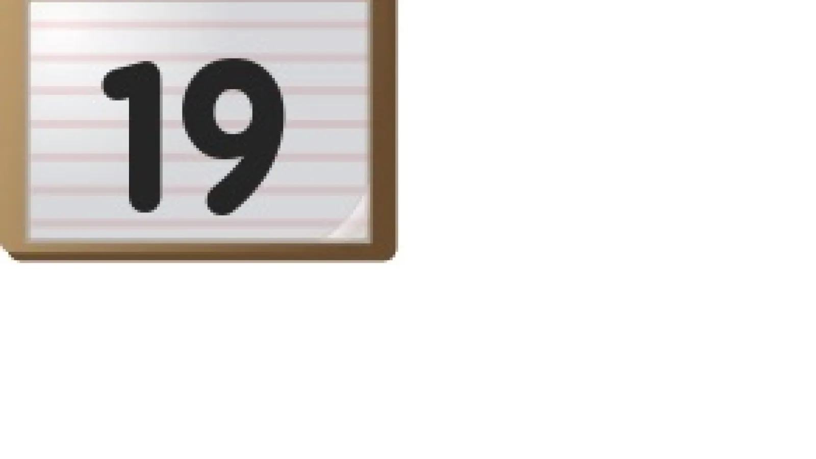 19th on the calendar