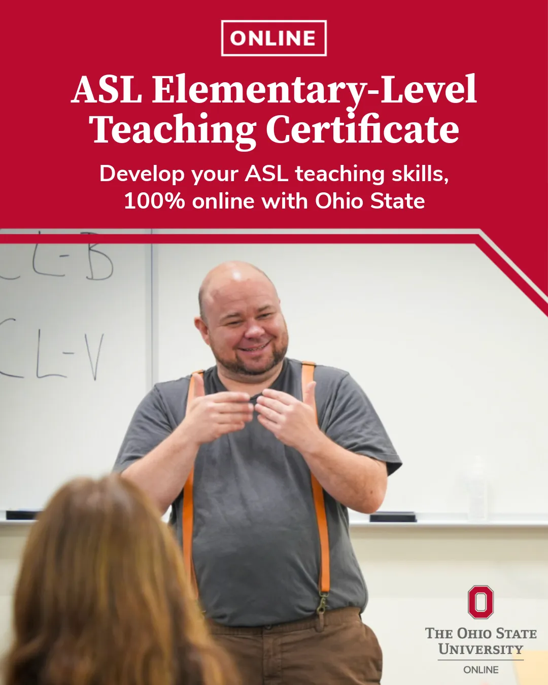 ASL Elementary Teaching Cert Flyer