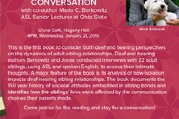 A Reading and Conversation Invitation A Reading and Conversation Invitation with Marla Berkowitz